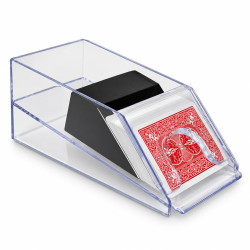 Sabot 2 jeux de cartes - en acryliqueTwo-deck card shoe - acrylic
