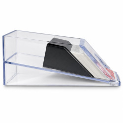 Sabot 2 jeux de cartes - en acryliqueTwo-deck card shoe - acrylic