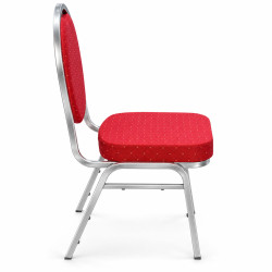 Chair for "RED CARDROOM" poker table - metal frame - dense foam - easily stackable