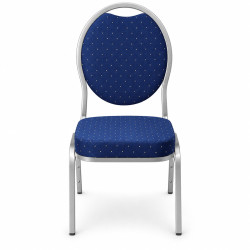 copy of Stol för pokerspel "BLÅTT KORTRUM" - metallram – tät skum – lätt att stapla