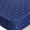 Chaise pour table de poker "CARDROOM BLEUE" - cadre métallique – mousse dense – facilement empilable