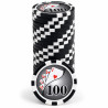 Fichas de pôquer "YING YANG 100" - em ABS com inserção metálica - rolo de 25 fichas - 11,5 g