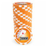 Gettoni da poker "YING YANG 20000" - in ABS con inserto metallico - rotolo da 25 gettoni - 11,5 g