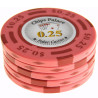 Jeton de poker "CHIPS PALACE 0.25" – en clay composite avec insert métal – 14g – en vente à l'unité