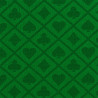 Tela para mesa de póker "SUITED VERT" - deslizamiento perfecto - muy resistente - de poliéster