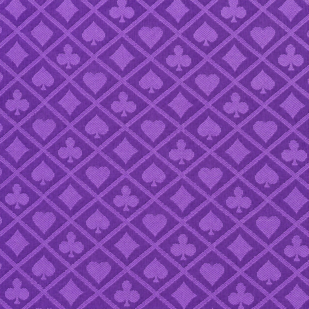 "Suited Violet" poker table cloth - perfect glide - highly durable - made of polyester