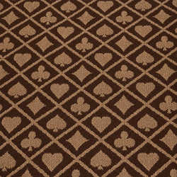 Tessuto per tavolo da poker "SUITED MARRON" - scivolamento perfetto - molto resistente - in poliestere