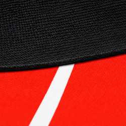 Pokerduk "ECO ROUND RED" - 90 cm - i neopren jersey