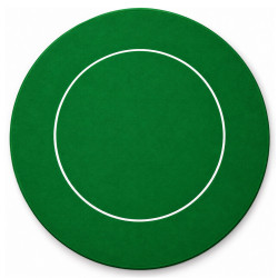 Tapete de pôquer "ECO REDONDO VERDE" - 90 cm - em jersey de neoprene.