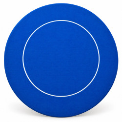 Tapis de poker "ÉCO ROND BLEU" - 120 cm - en jersey néoprène