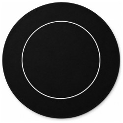 "ECO ROUND BLACK XXL" Poker Mat - 136 cm - in neoprene jersey fabric"