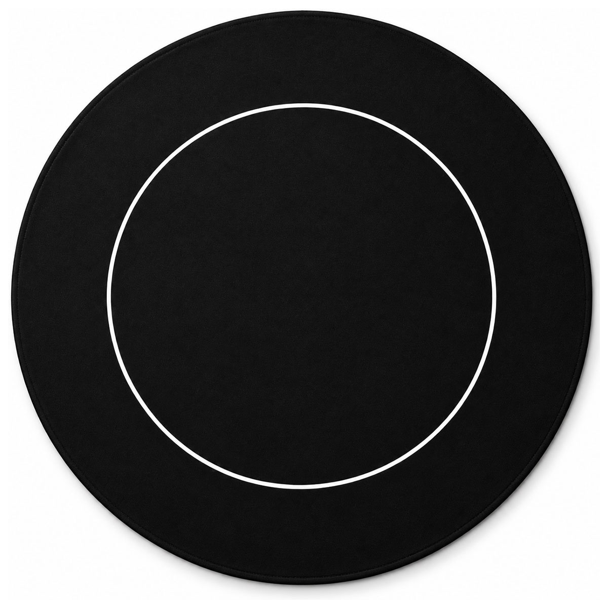 Tapis de poker "ÉCO ROND NOIR XXL" - 136 cm - en jersey néoprène