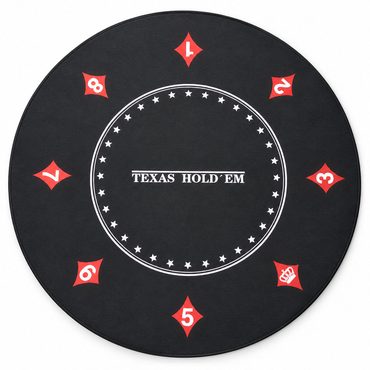 Tapete de poker "ECLIPSE" - redondo - 90 cm - 8 lugares - jersey de neoprene