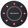 Poker-Teppich "ECLIPSE" - rund - 90 cm - 8 Plätze - Neopren-Jersey