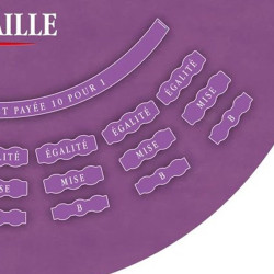 Tapis "BATAILLE VIOLET LIGHT" - 140 x 70 cm - jersey néoprène