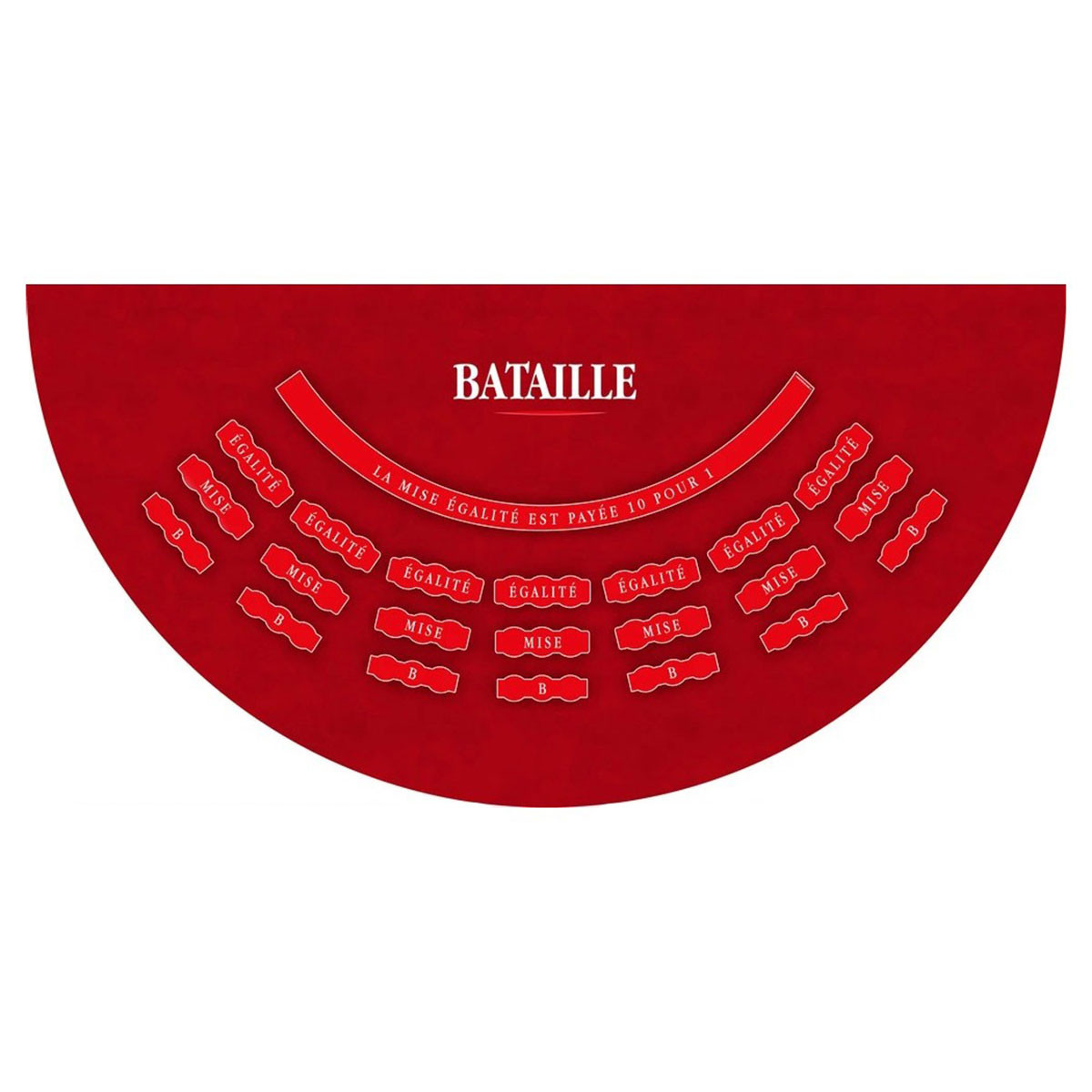 Tapis de "BATAILLE ROUGE LIGHT" - 140 x 70 cm - jersey néoprène