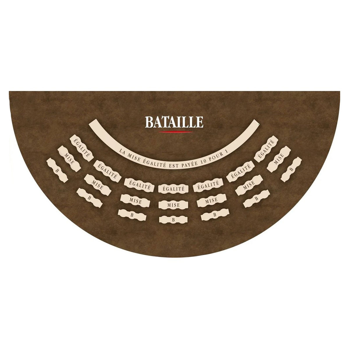 Tapis "BATAILLE MARRON LIGHT" - 140 x 70 cm - jersey néoprène