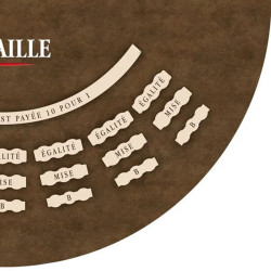 Tapis "BATAILLE MARRON LIGHT" - 140 x 70 cm - jersey néoprène