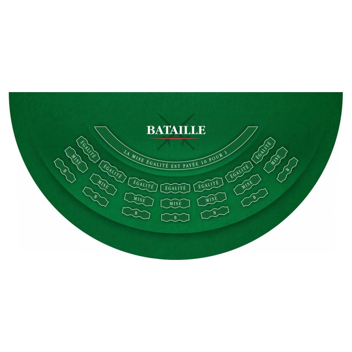 Tapis de "BATAILLE GREEN" - 140 x 70 cm - jersey néoprène
