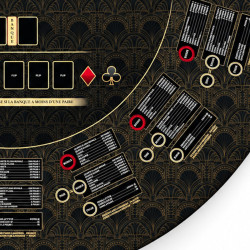 "ULTIMATE POKER GATSBY XL" Rug - 200 x 100 cm - neoprene jersey