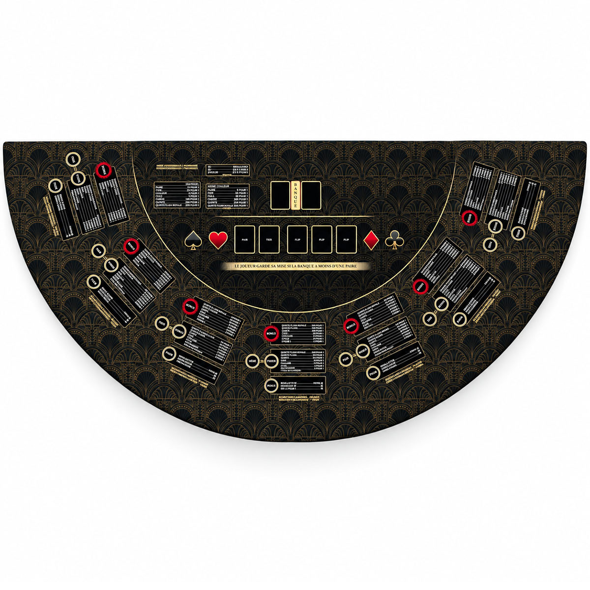 Tapis "ULTIMATE POKER GATSBY XL" - 200 x 100 cm - jersey néoprène
