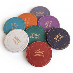 Poker chip "CROWN OF LAUREL - BLACK" - ceramic - 10g - sold individually