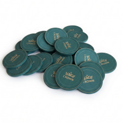 Żeton do pokera "CROWN OF LAUREL - ZIELONY" - ceramiczny - 10g - sprzedawany na sztuki