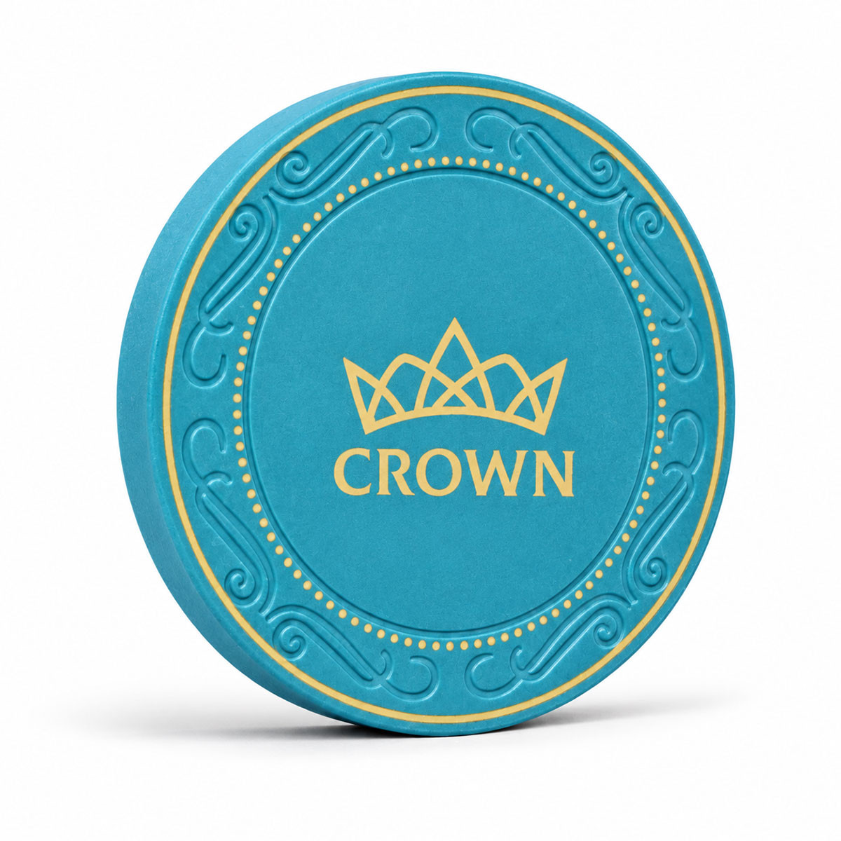 Jeton de poker "CROWN OF LAUREL - BLEU" - en céramique - 10g - vendu à l'unité