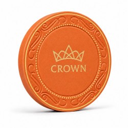 Poker chip "CROWN OF LAUREL - ORANGE" - ceramic - 10g - sold individually