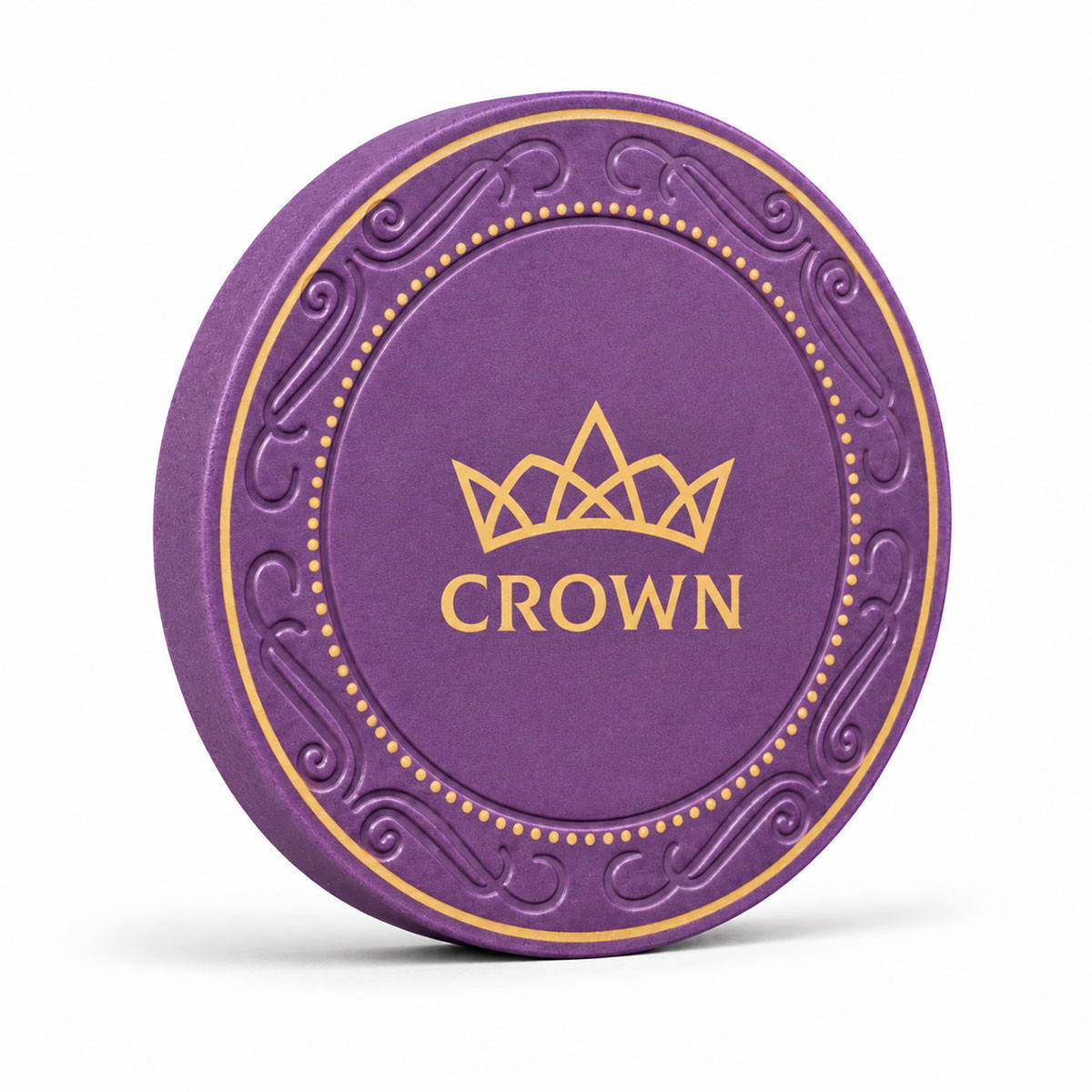 Żeton do pokera "CROWN OF LAUREL - FIOLETOWY" - ceramiczny - 10g - sprzedawany pojedynczo