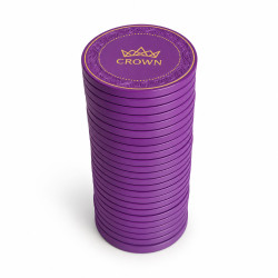 Żeton do pokera "CROWN OF LAUREL - FIOLETOWY" - ceramiczny - 10g - sprzedawany pojedynczo