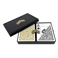 copy of Copag "WSOP" - Set mit 2 Pokerkarten Decks aus 100 % Kunststoff - Pokergroße Spielkarten - 2 Jumbo Index.
