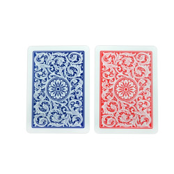 Copag "ELITE - ROJO/AZUL" - set de 2 barajas de 55 cartas 100% plástico - formato póker - 2 índices jumbo