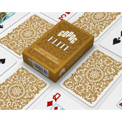 Copag "ELITE - GOLD" - Gioco di 55 carte in 100% plastica - formato poker - 2 indici jumbo