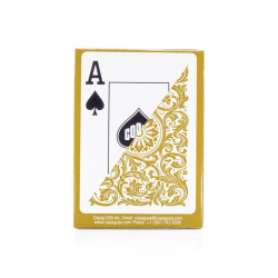 Copag "ELITE - GOLD" - 55 Karten 100% Kunststoffspielkarten - Pokerformat - 2 Jumbo-Indizes