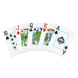 Copag "ELITE - GRÜN" - Kartenspiel mit 55 Karten aus 100% Kunststoff - Pokergroßformat - 2 Jumbo-Index