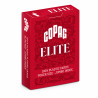 Copag "ELITE - RED" - Spelkort med 55 kort av 100% plast - pokerstorlek - 2 jumboindex
