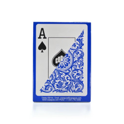 Copag "ELITE - BLAU" - Spielkarten mit 55 Karten aus 100% Kunststoff - Pokerformat - 2 Jumbo-Indizes