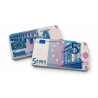 Plaque de poker "5 EUROS" – en céramique – 8,5 x 5,2 cm