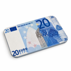 Plaque de poker "20 EUROS" – en céramique – 8,5 x 5,2 cm