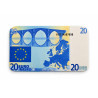 Plaque de poker "20 EUROS" – en céramique – 8,5 x 5,2 cm