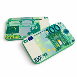 Plaque de poker "100 EUROS" – en céramique – 8,5 x 5,2 cm