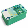 Plaque de poker "100 EUROS" – en céramique – 8,5 x 5,2 cm