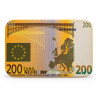 Plaque de poker "200 EUROS" – en céramique – 8,5 x 5,2 cm