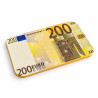 Plaque de poker "200 EUROS" – en céramique – 8,5 x 5,2 cm
