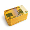Plaque de poker "200 EUROS" – en céramique – 8,5 x 5,2 cm
