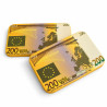 Plaque de poker "200 EUROS" – en céramique – 8,5 x 5,2 cm