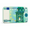 Plaque de poker "100 EUROS" – en céramique – 8,5 x 5,2 cm