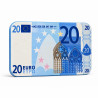 Plaque de poker "20 EUROS" – en céramique – 8,5 x 5,2 cm