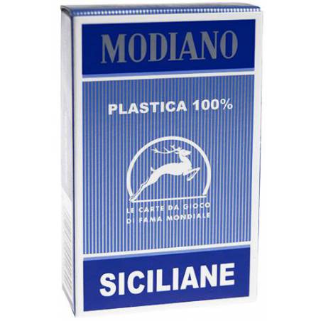 Modiano Siciliane N.96/10 PVC - Jeu de 40 cartes 100 % plastique